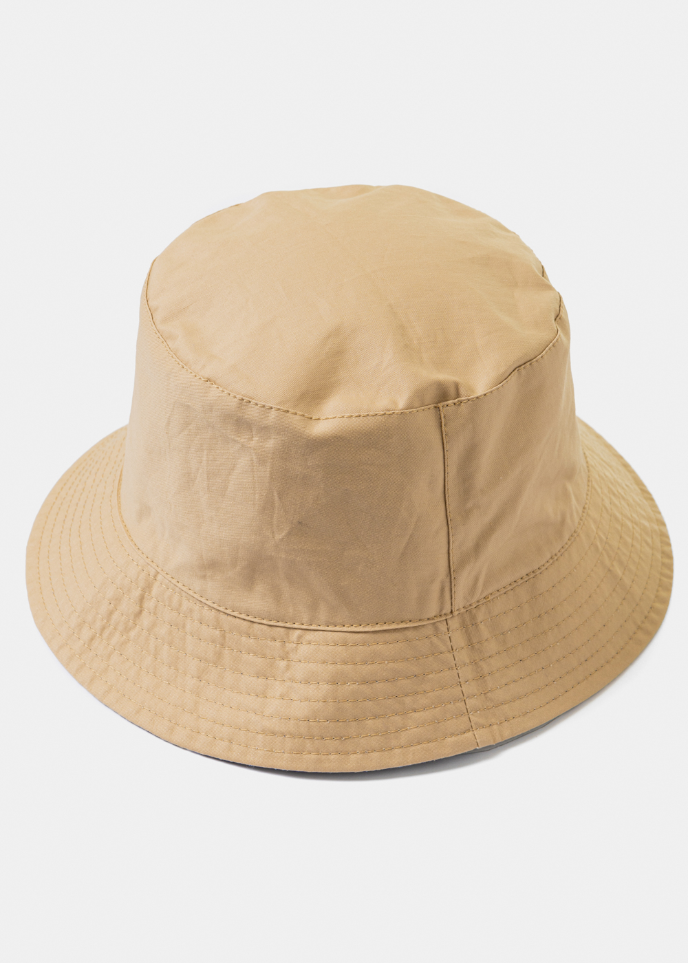 Double-Faced Bucket Hat Anchors Pattern & Beige